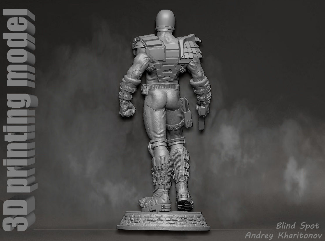 Judge Dredd 3D print model_8
