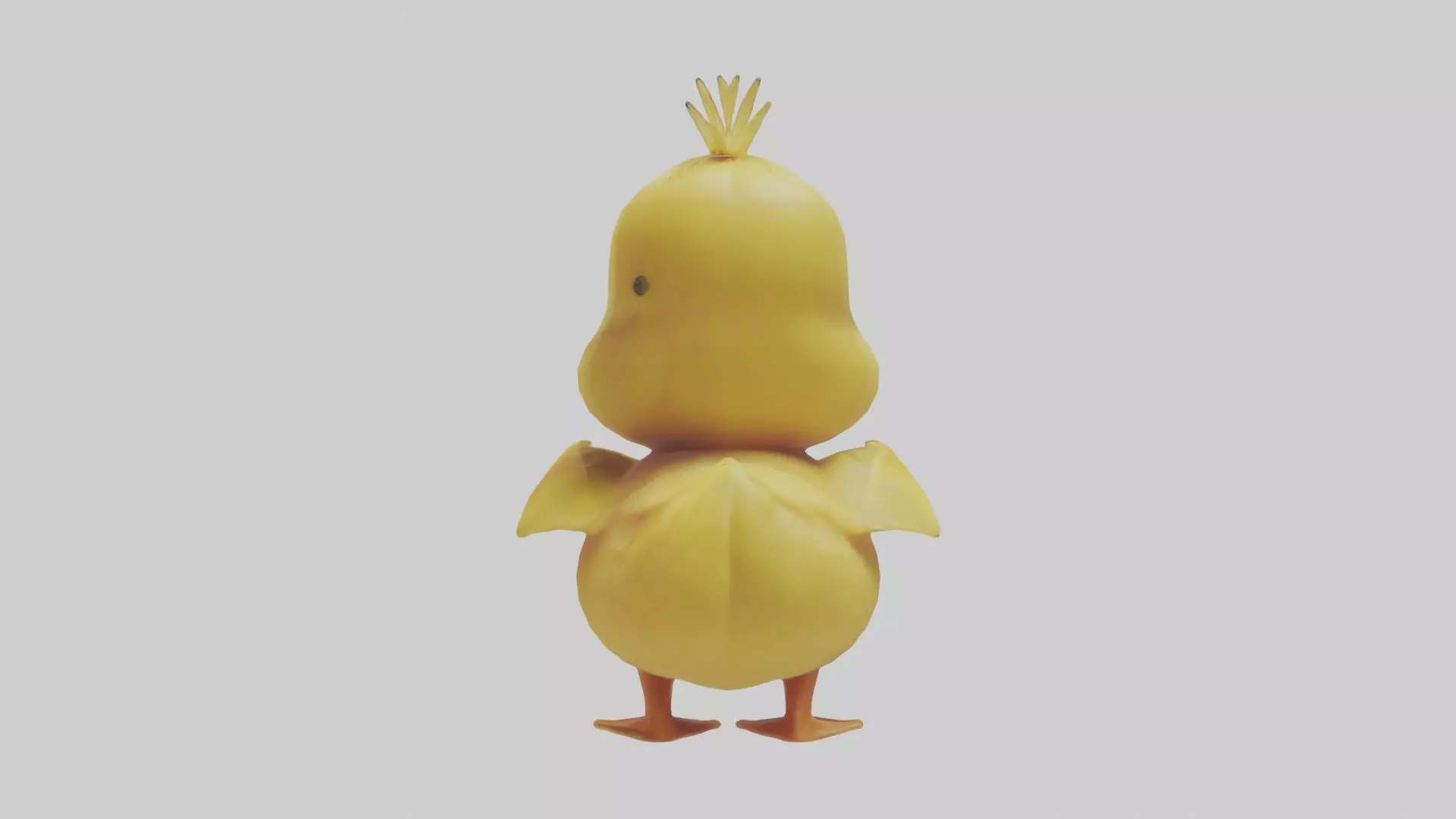 Duckling Model 1 Low-poly 3D model_0