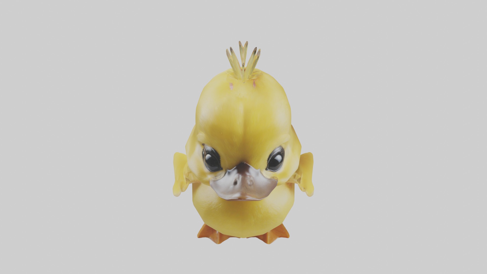 Duckling Model 1 Low-poly 3D model_10