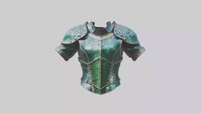 Dragon Scale Armor and Shield Model Set
