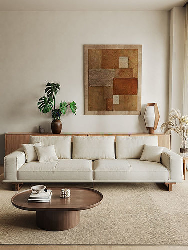 Mid Century interior  3D model 5