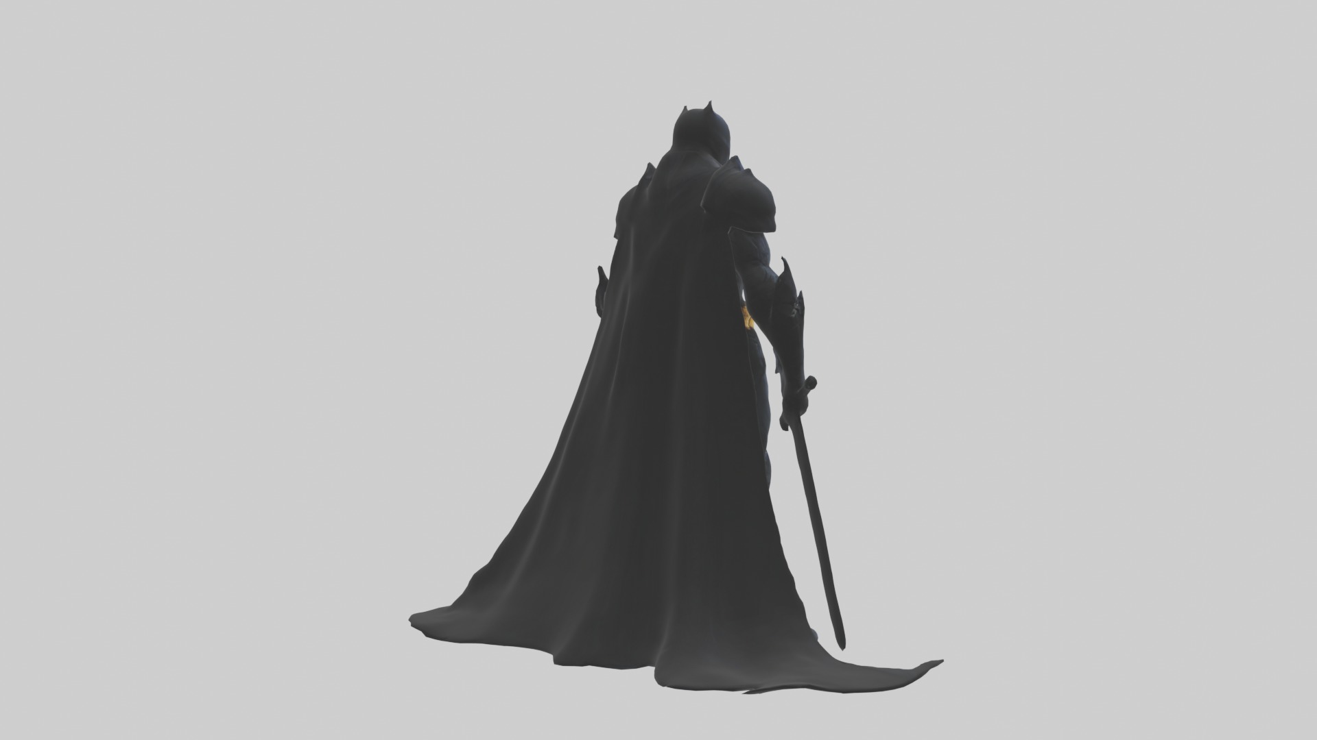 Darkknight Model 1 Low-poly 3D model_3
