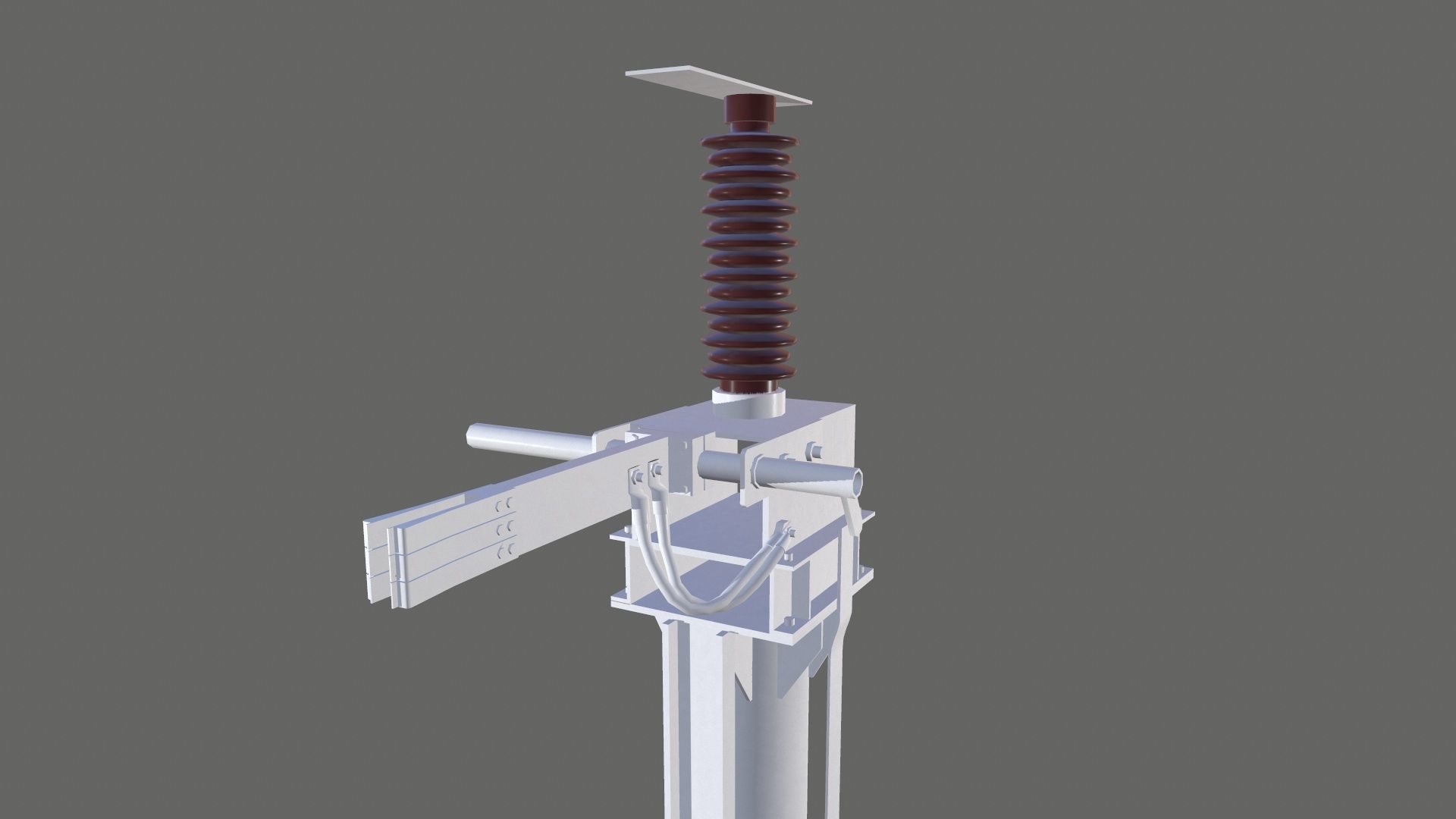 Pole RH Transform Low-poly 3D model_5