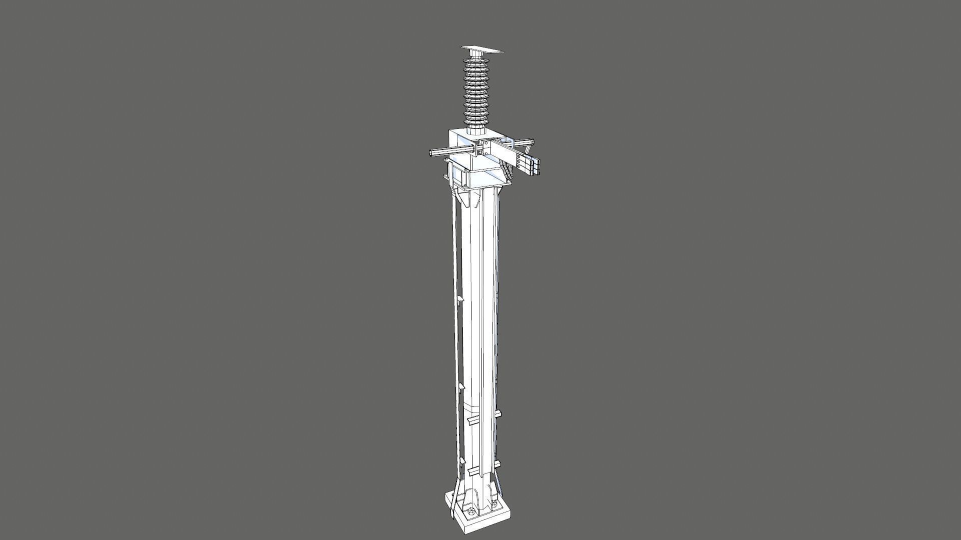 Pole RH Transform Low-poly 3D model_12