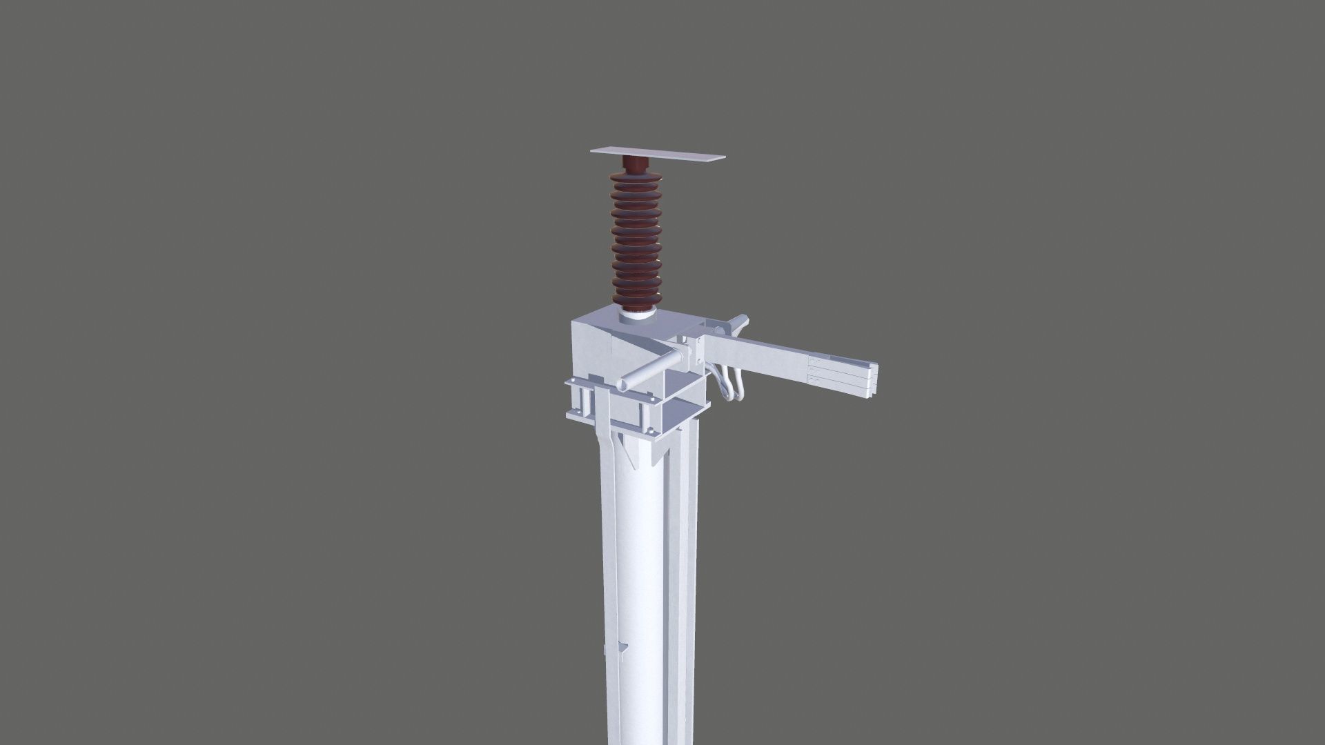 Pole RH Transform Low-poly 3D model_9