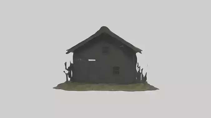 Creepyforestcabinm 1 Low-poly 3D model