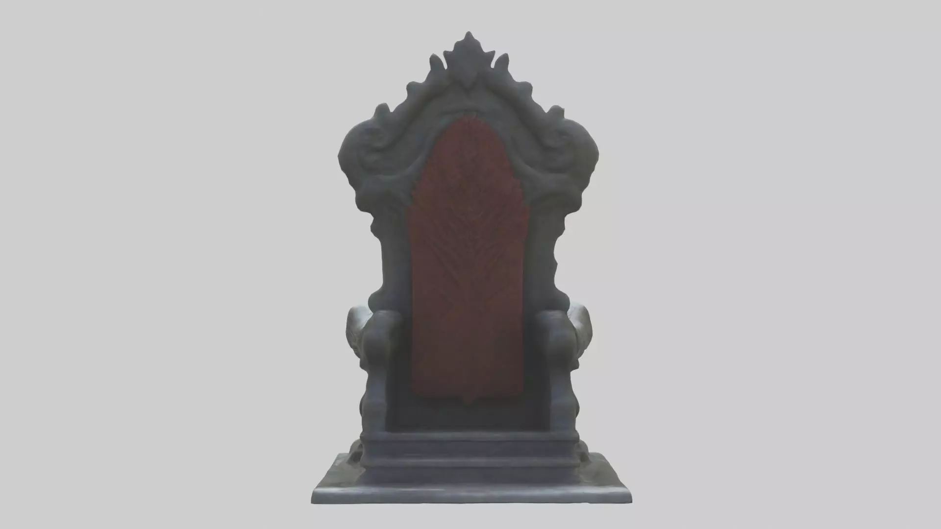 Cool Throne Model 2 PCS Low-poly 3D model_0