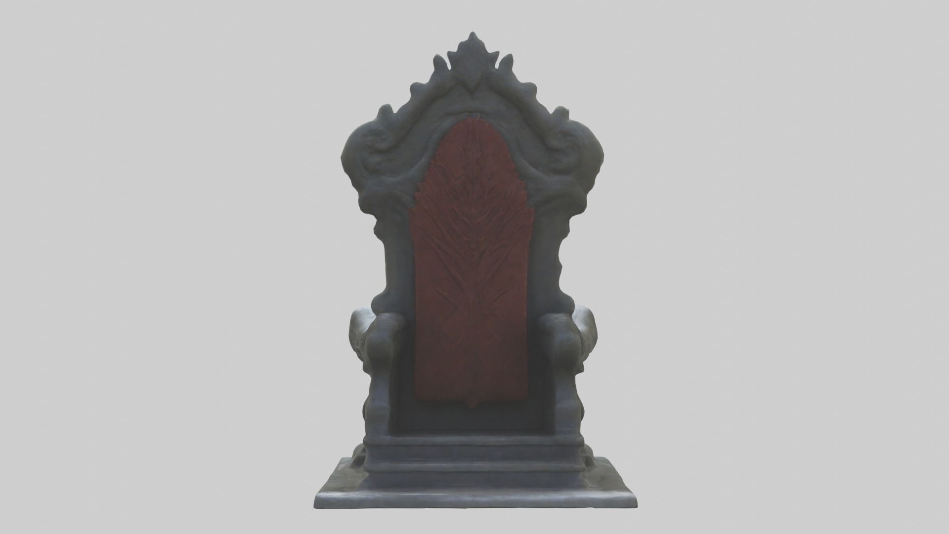 Cool Throne Model 2 PCS Low-poly 3D model_1