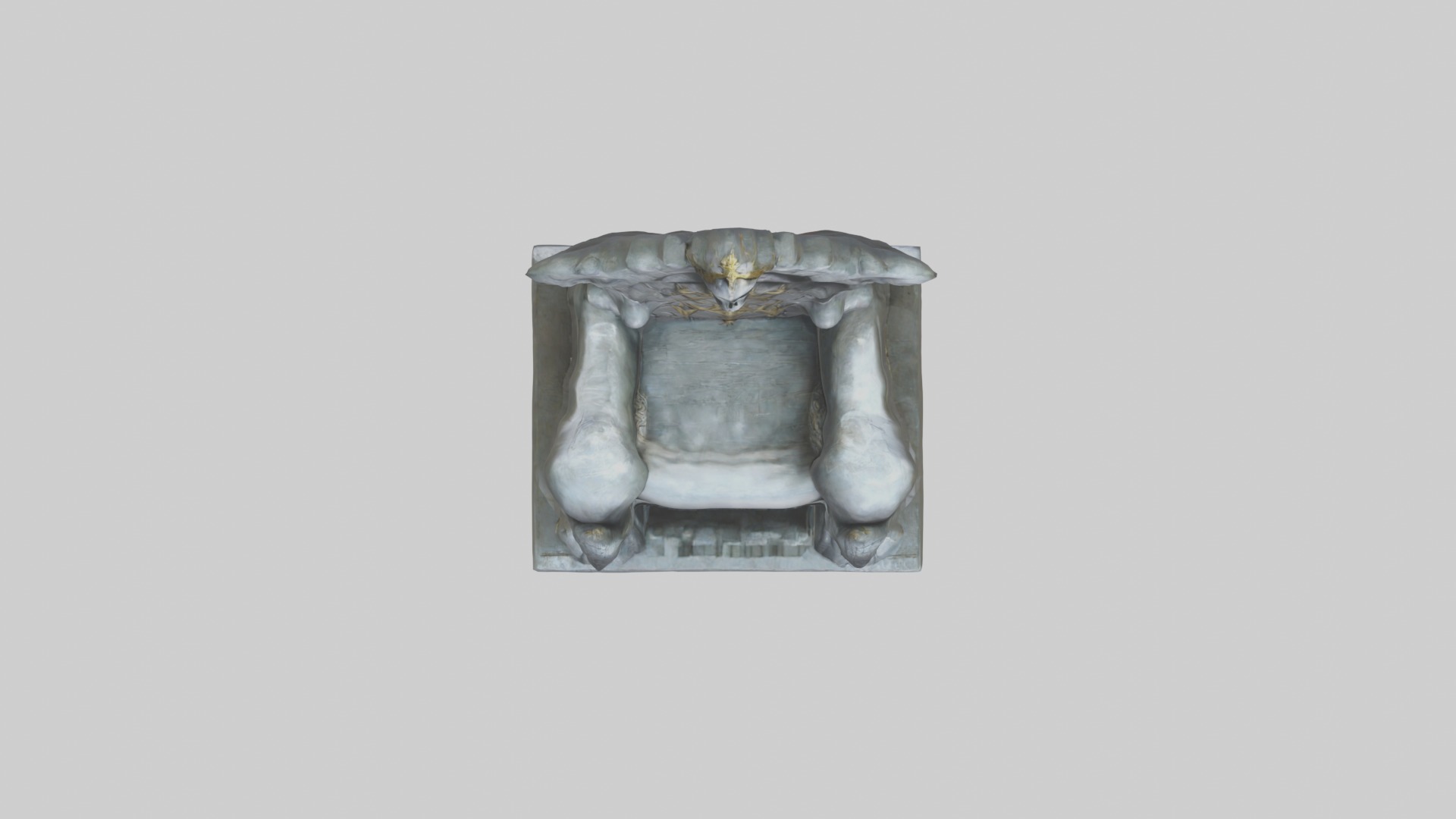 Cool Throne Model 2 PCS Low-poly 3D model_17