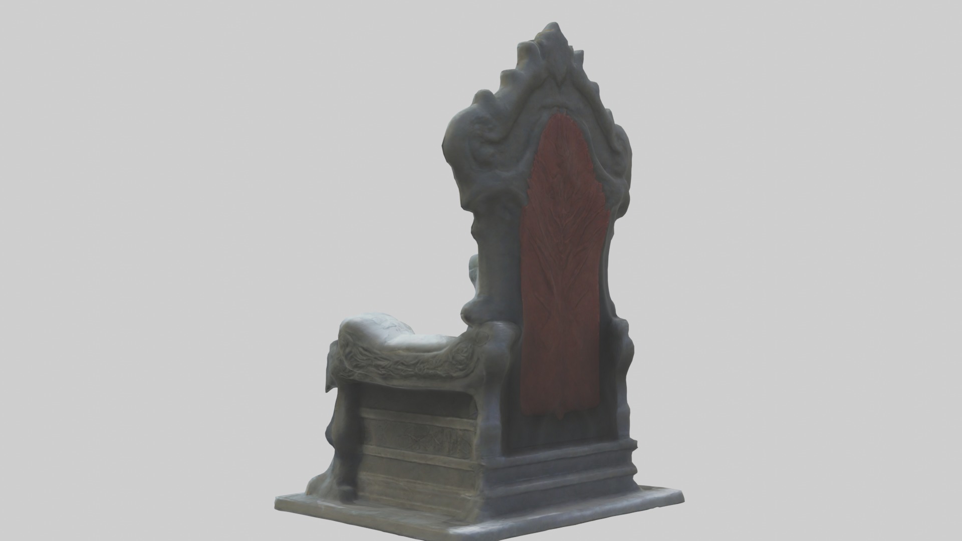 Cool Throne Model 2 PCS Low-poly 3D model_3