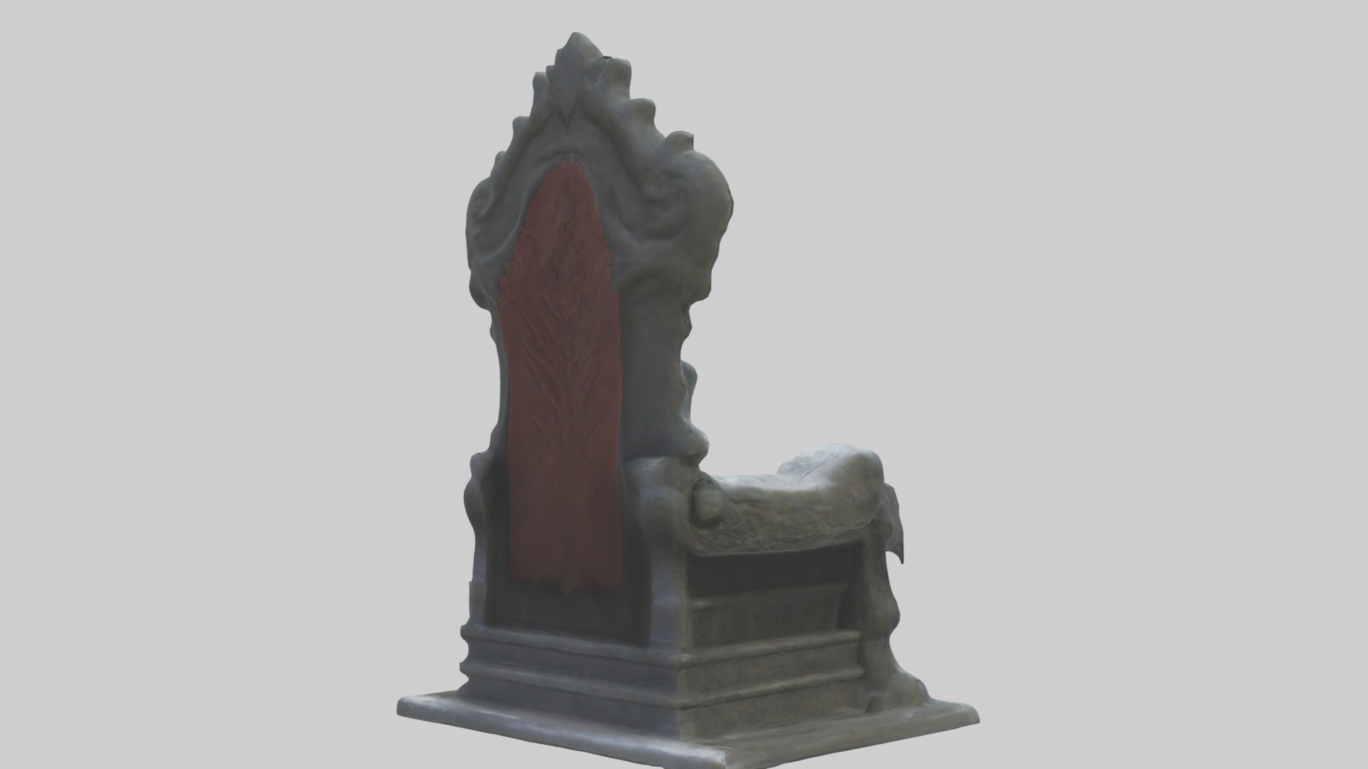 Cool Throne Model 2 PCS Low-poly 3D model_5