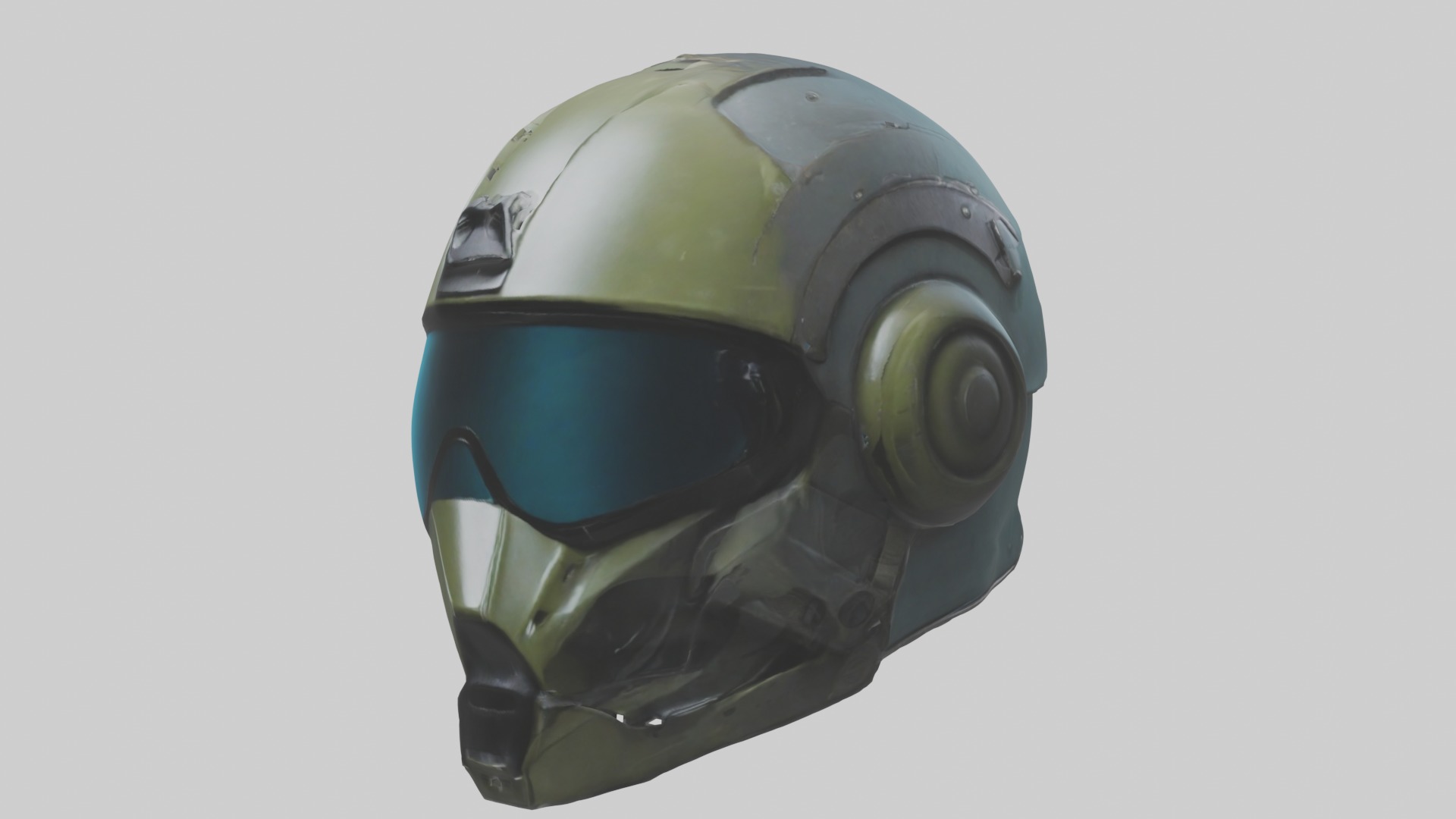 Cool Helmet Model 1 Low-poly 3D model_4