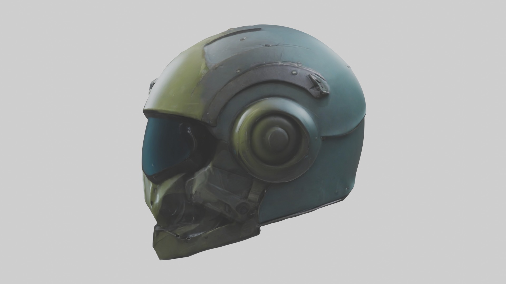 Cool Helmet Model 1 Low-poly 3D model_6