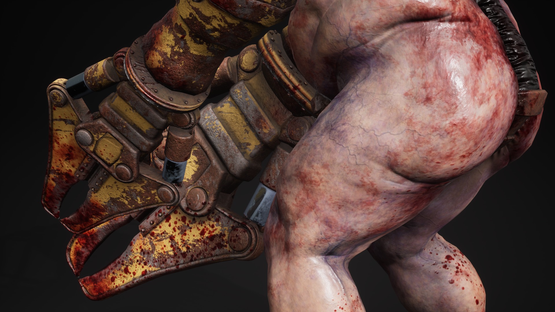 Sci-fi Cyber Victim 6 Low-poly 3D model_17