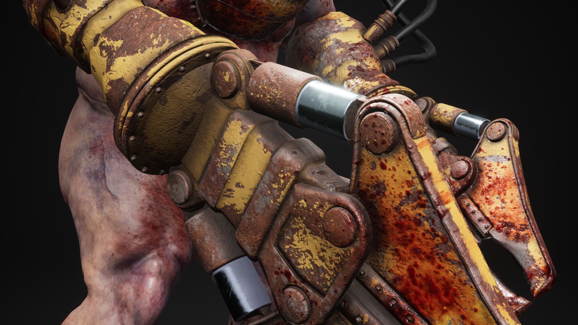 Sci-fi Cyber Victim 6 Low-poly 3D model_14