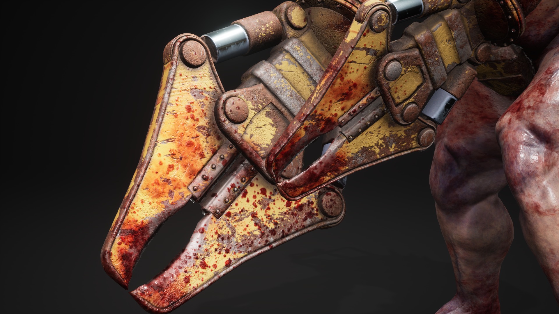 Sci-fi Cyber Victim 6 Low-poly 3D model_12