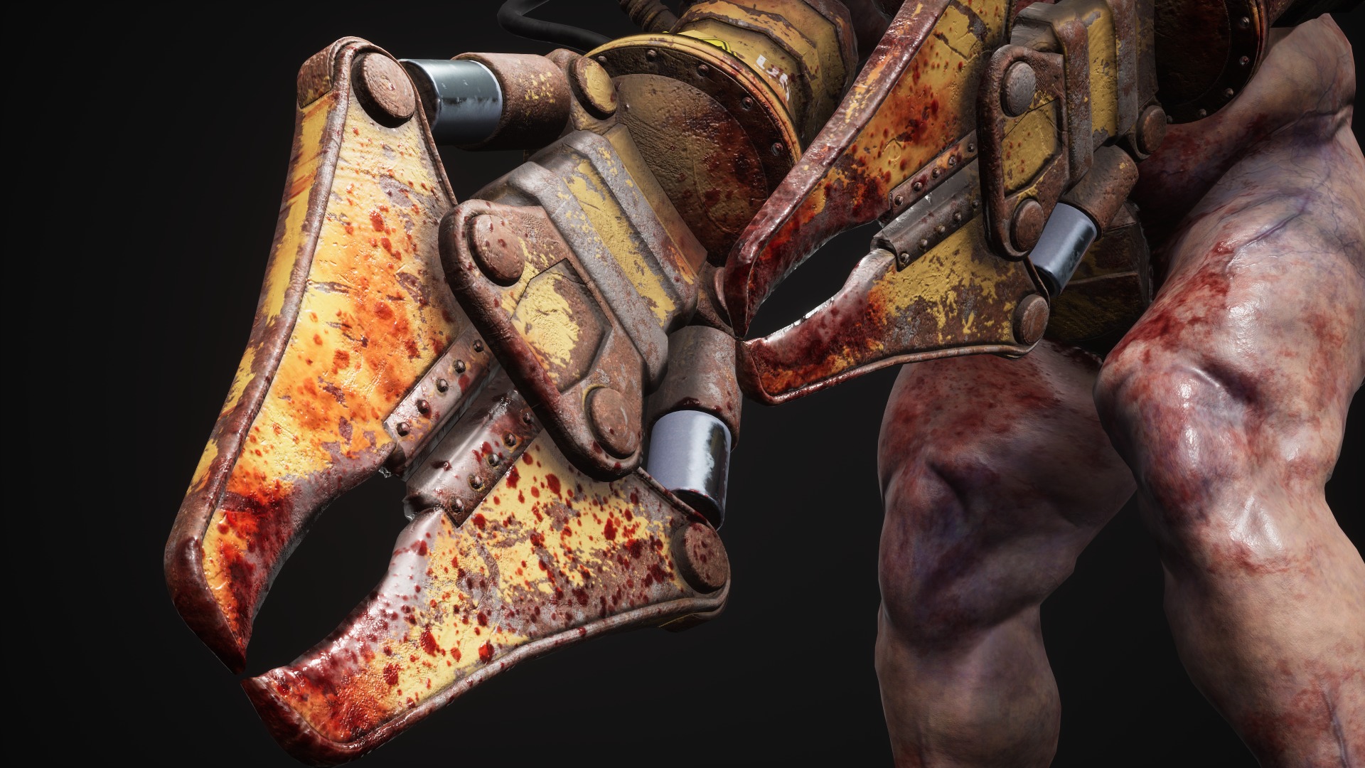 Sci-fi Cyber Victim 6 Low-poly 3D model_13