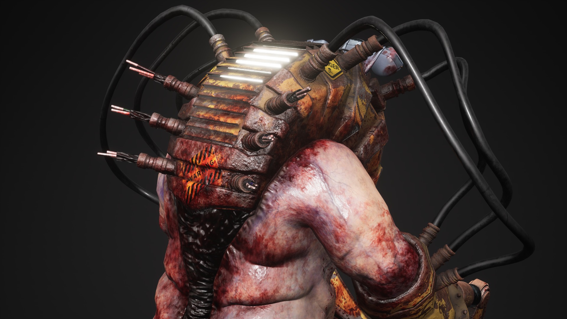 Sci-fi Cyber Victim 6 Low-poly 3D model_11