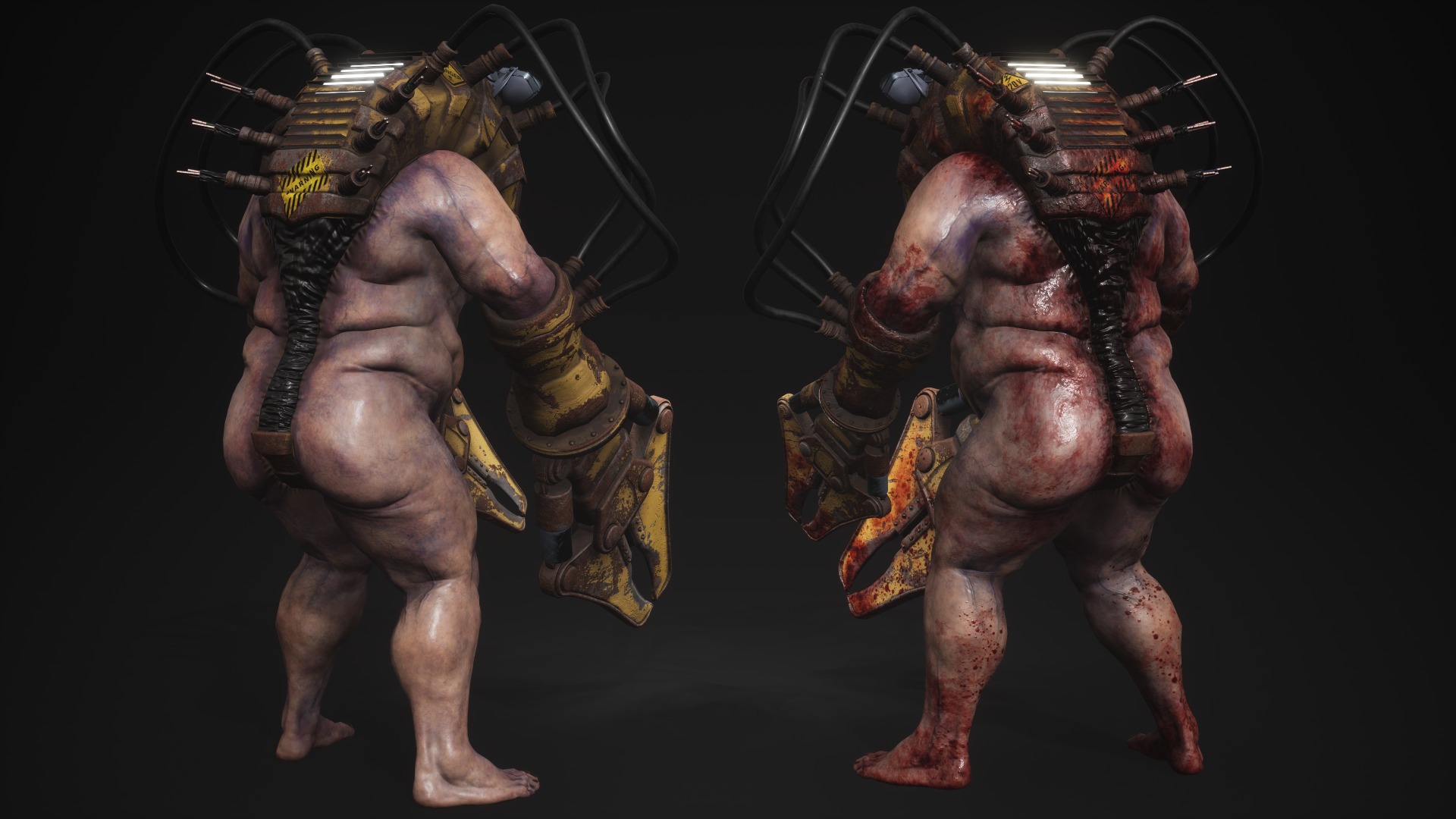 Sci-fi Cyber Victim 6 Low-poly 3D model_22