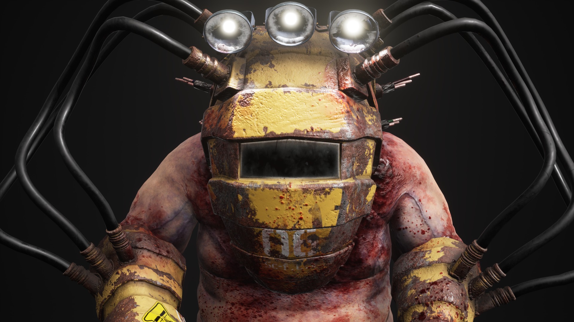 Sci-fi Cyber Victim 6 Low-poly 3D model_4