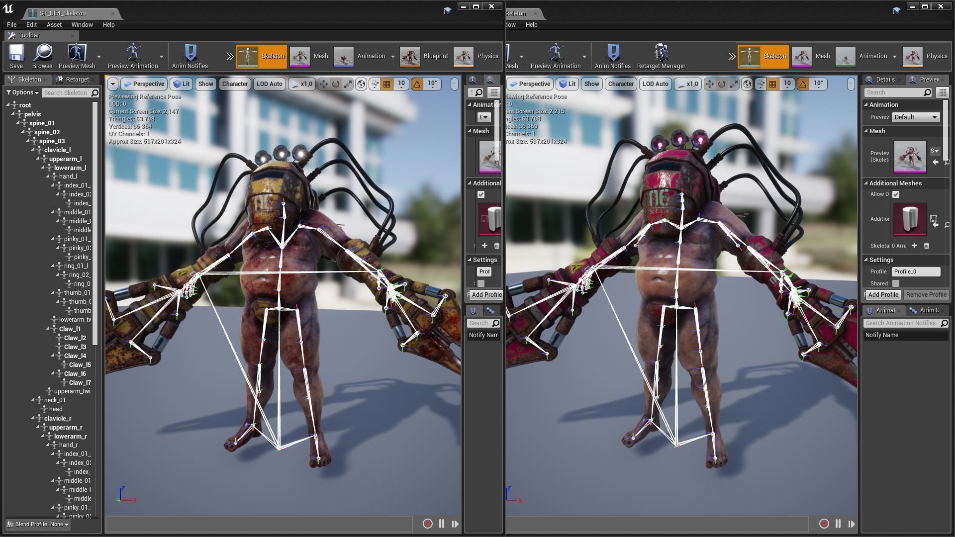 Sci-fi Cyber Victim 6 Low-poly 3D model_25