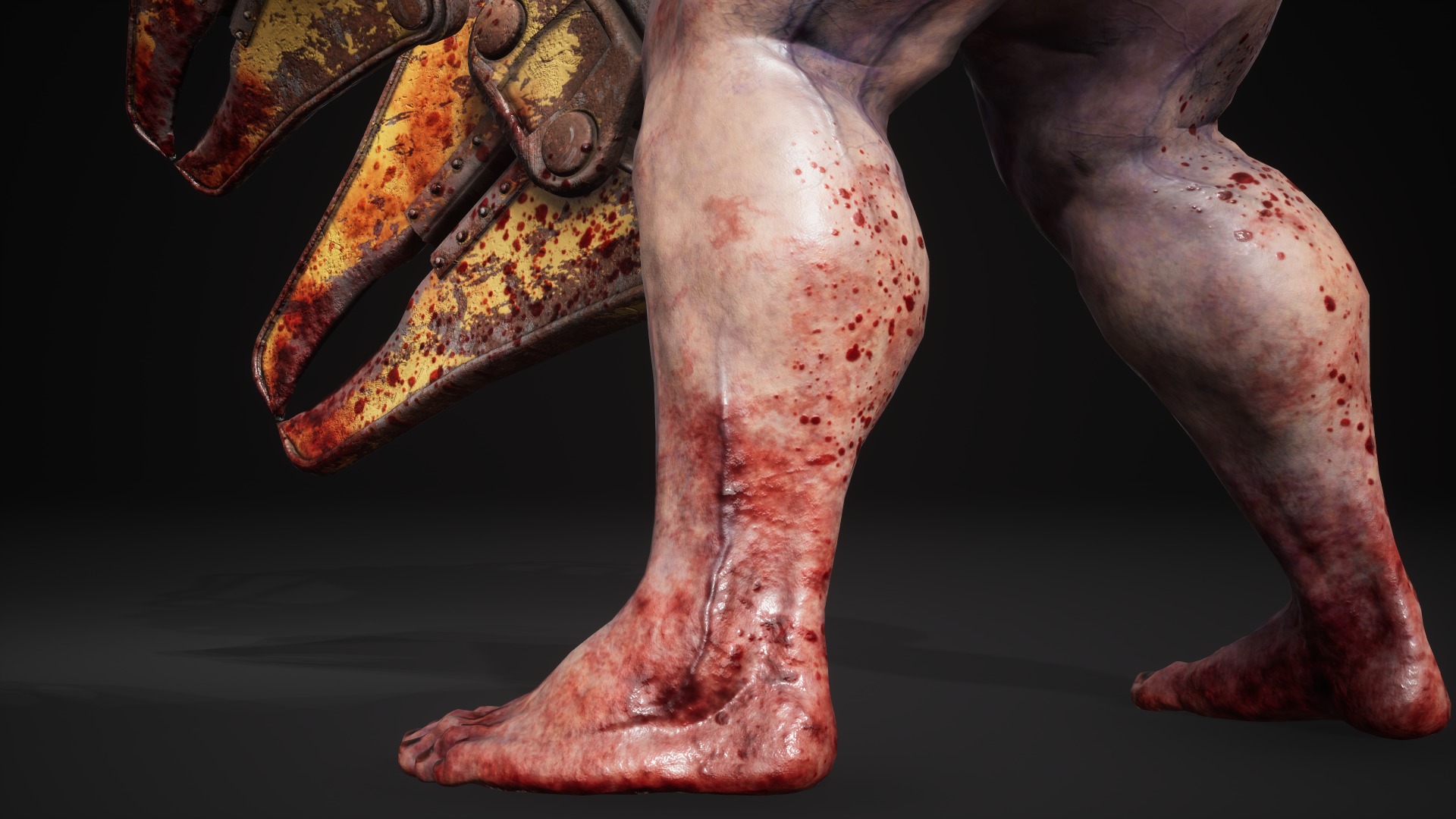 Sci-fi Cyber Victim 6 Low-poly 3D model_16