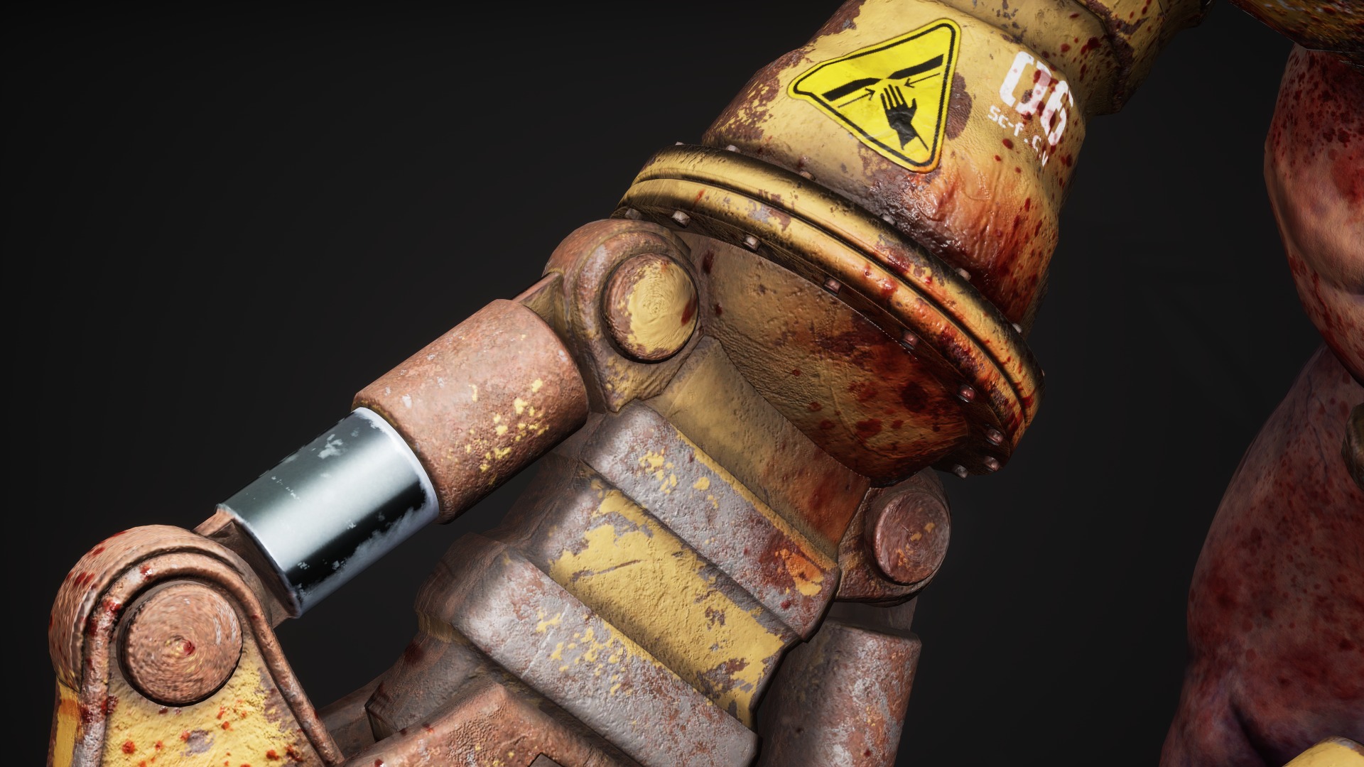 Sci-fi Cyber Victim 6 Low-poly 3D model_18