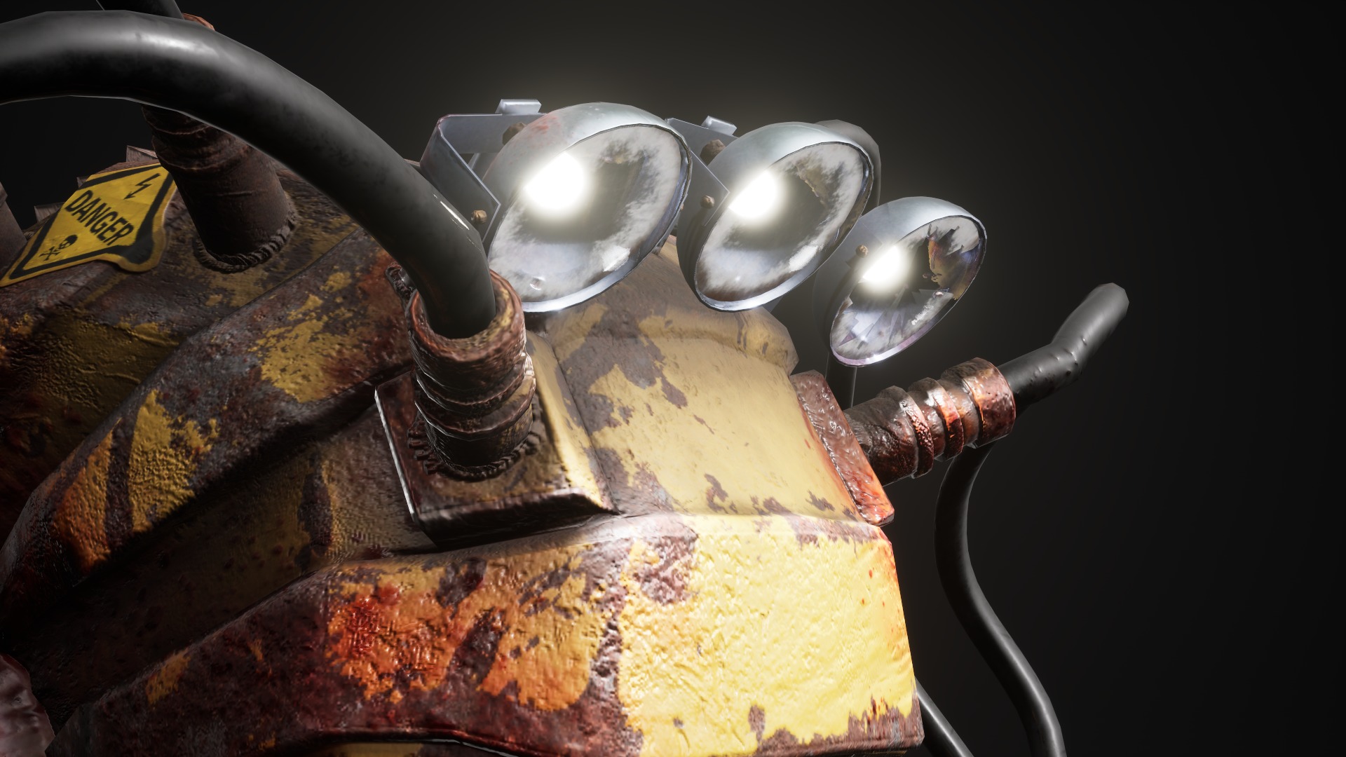 Sci-fi Cyber Victim 6 Low-poly 3D model_15