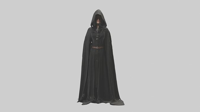 Cloak Model 1 Low-poly 3D model