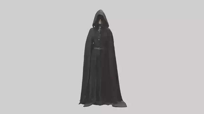Cloak Model 1 Low-poly 3D model