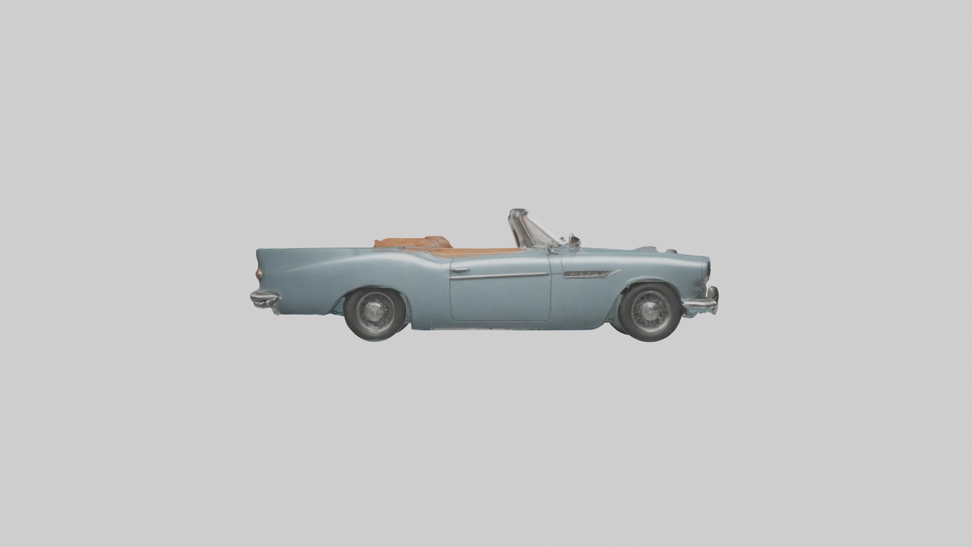 Classic Car Model 1 Low-poly 3D model_7