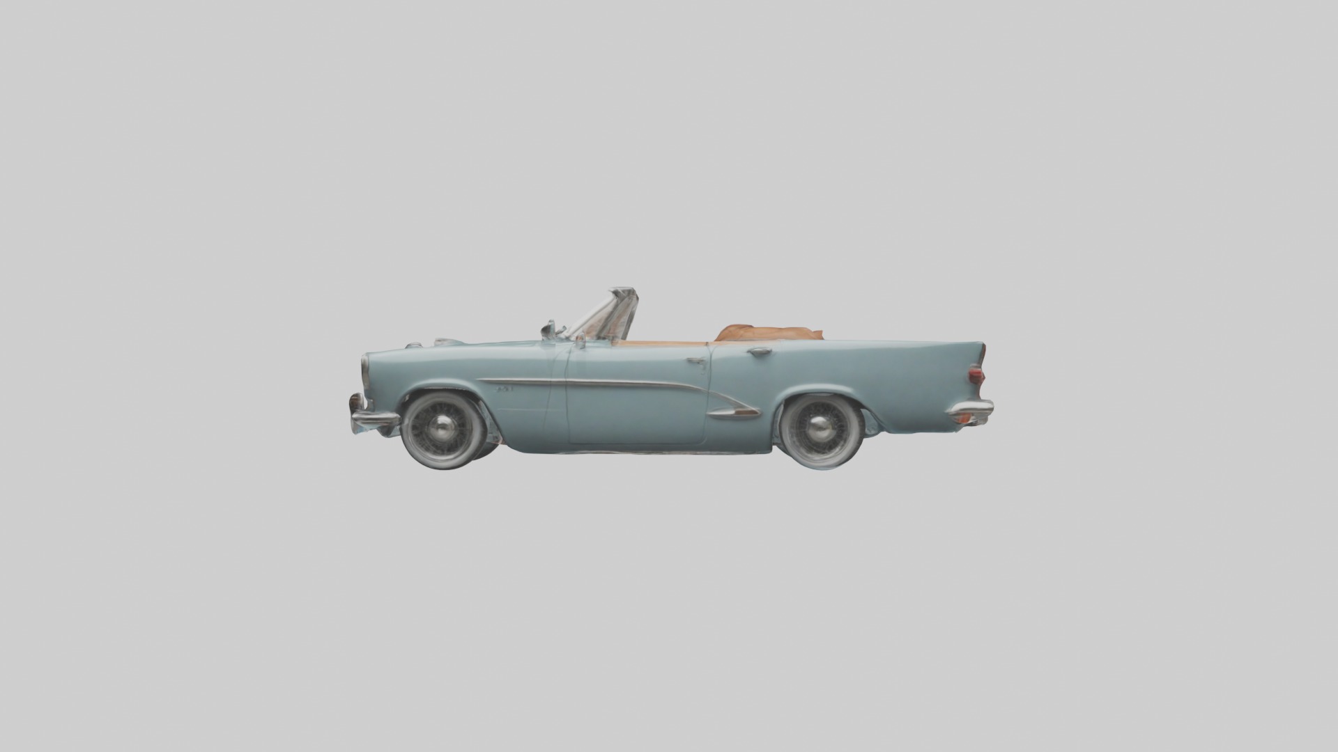 Classic Car Model 1 Low-poly 3D model_6