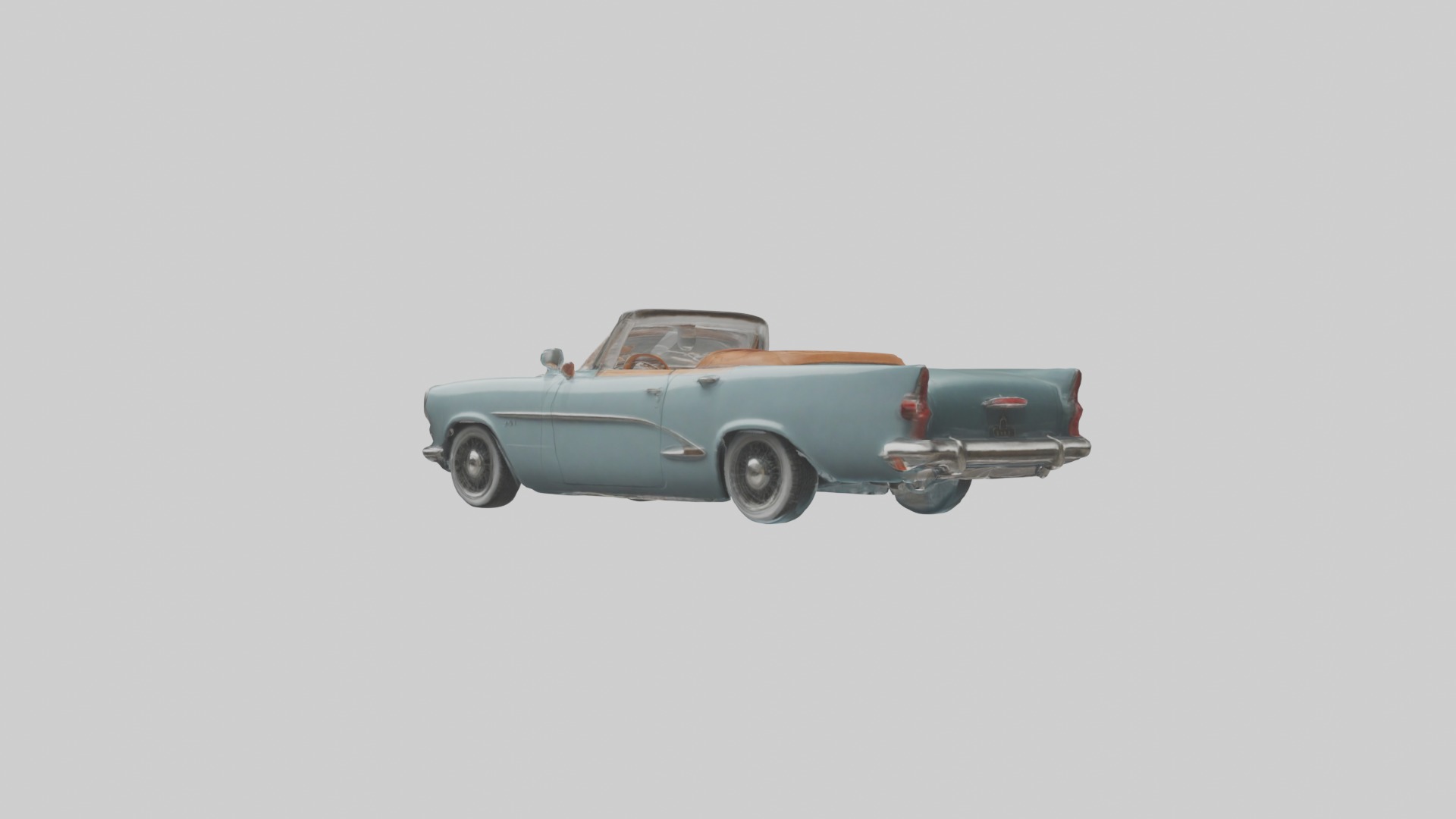Classic Car Model 1 Low-poly 3D model_2