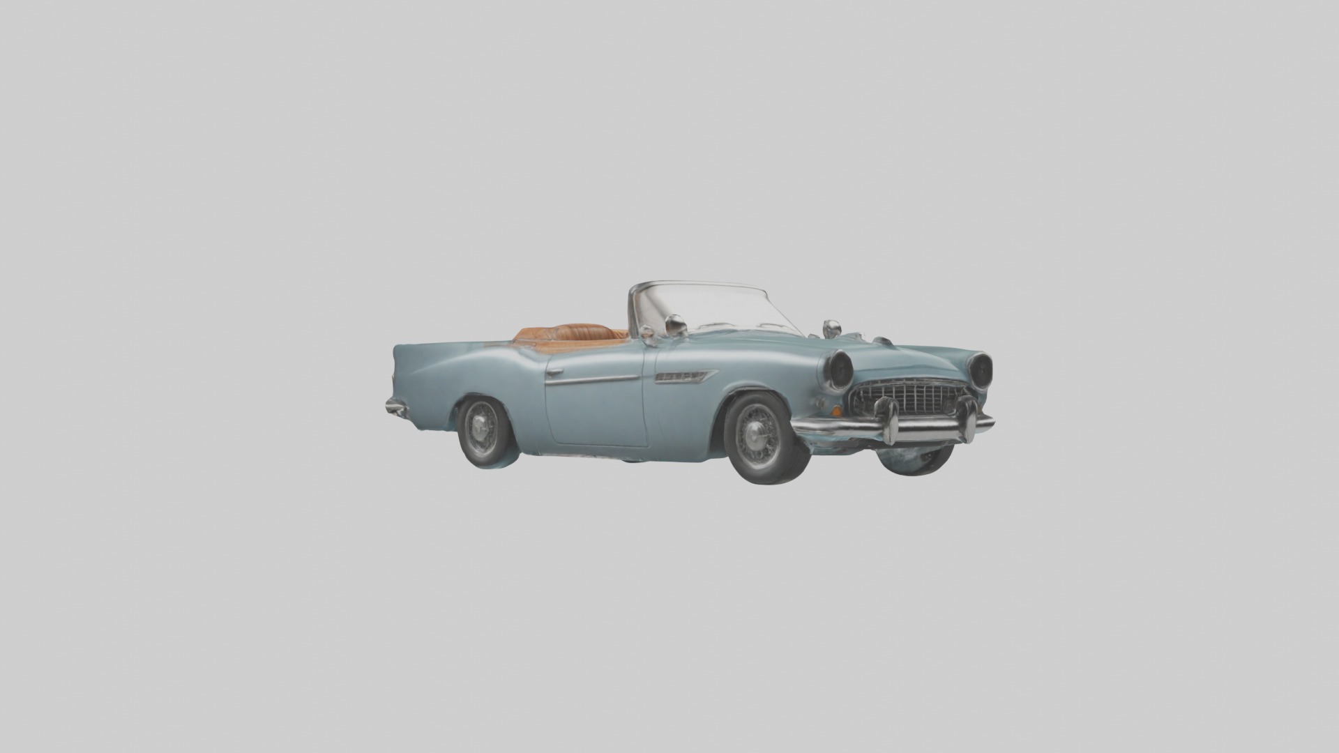 Classic Car Model 1 Low-poly 3D model_5