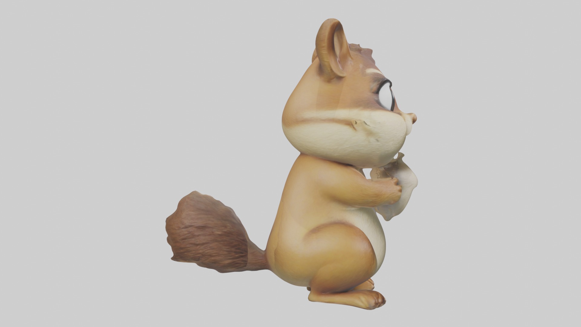 Chipmunk Model 1 Low-poly 3D model_7