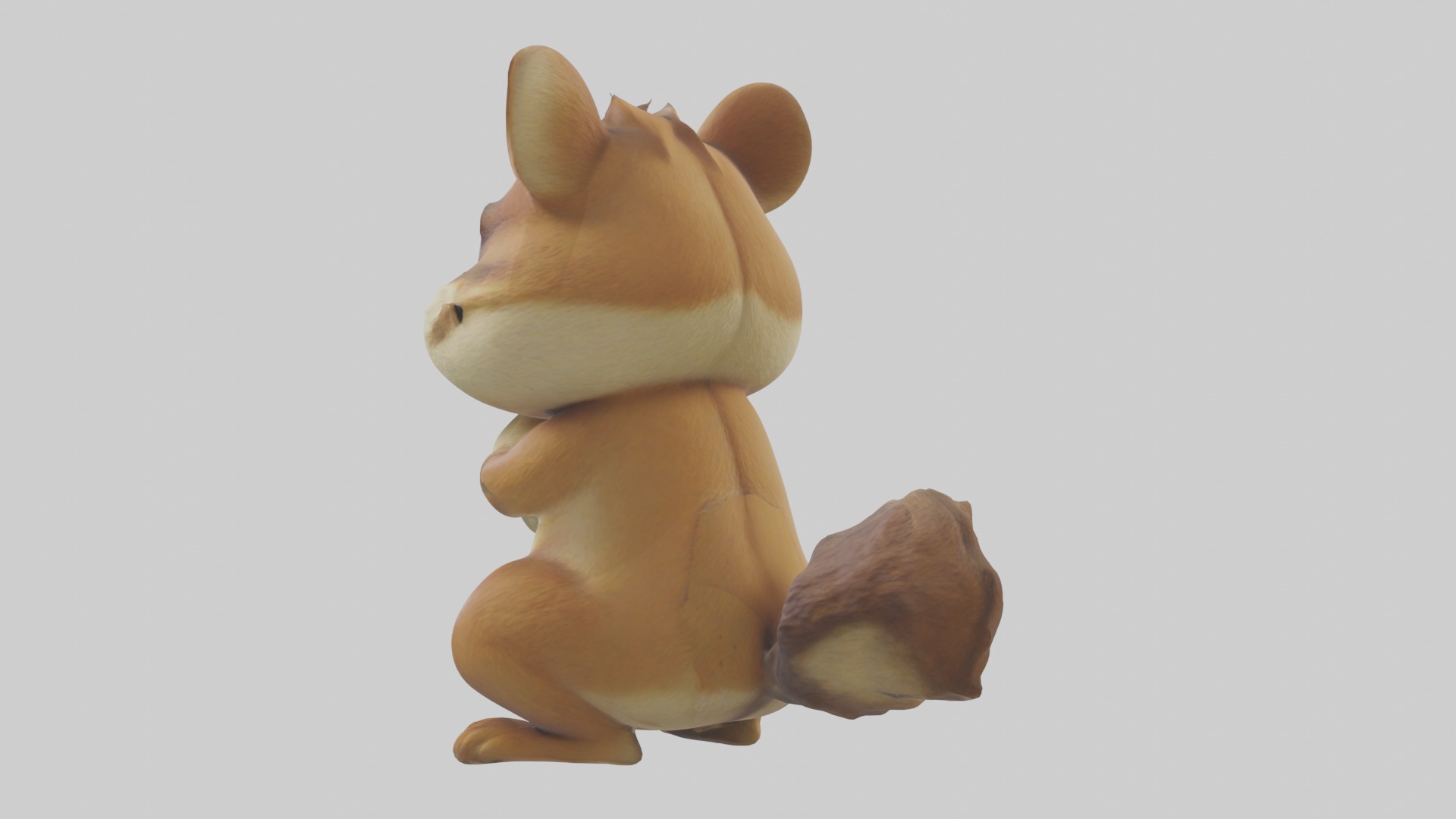 Chipmunk Model 1 Low-poly 3D model_1