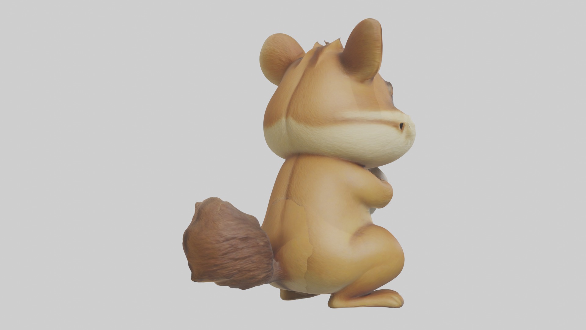 Chipmunk Model 1 Low-poly 3D model_2
