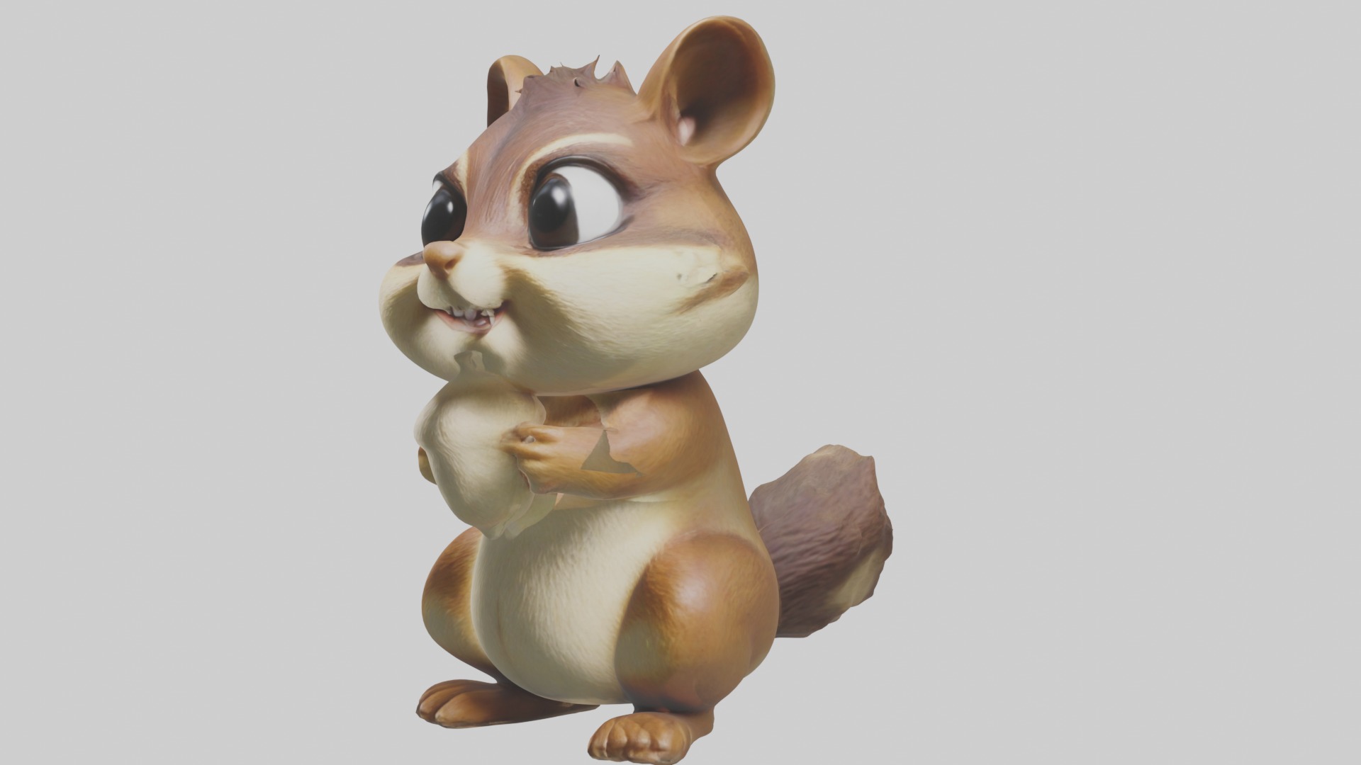 Chipmunk Model 1 Low-poly 3D model_4