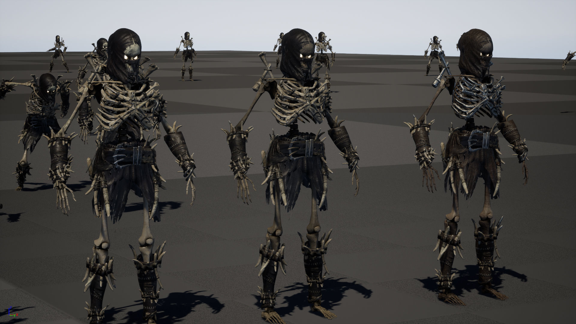 Skeleton5  Low-poly 3D model_28