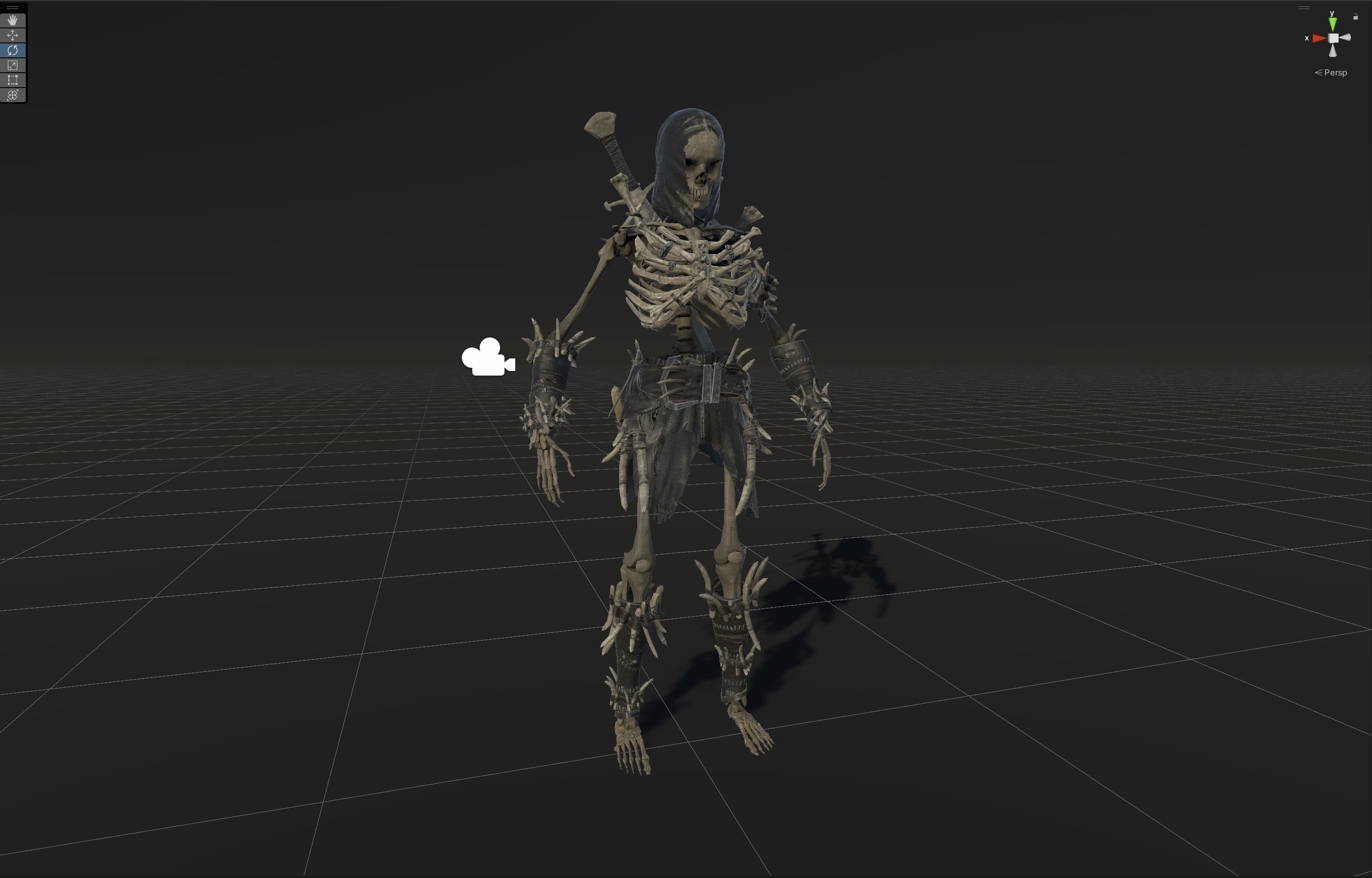 Skeleton5  Low-poly 3D model_33