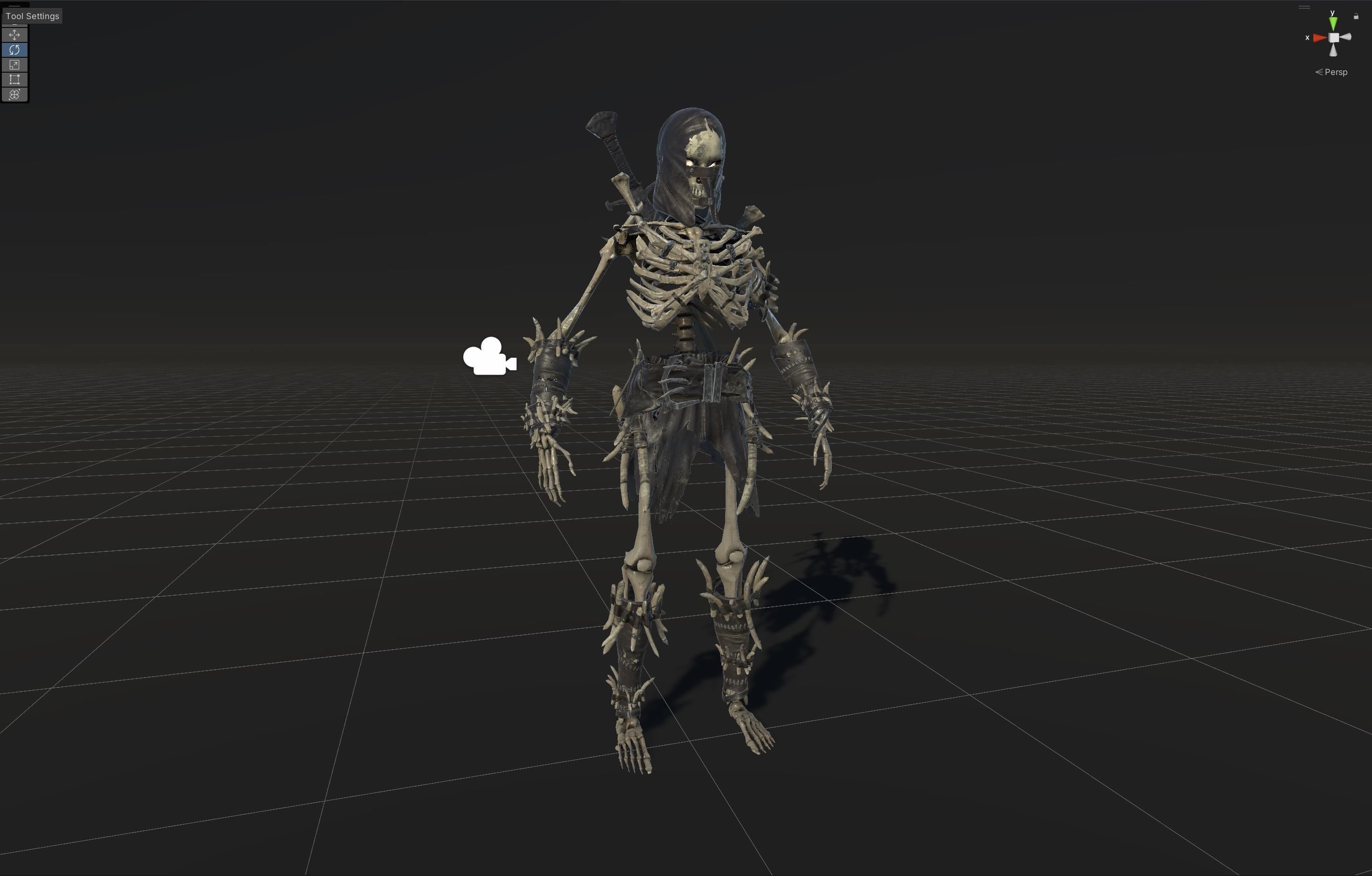 Skeleton5  Low-poly 3D model_32