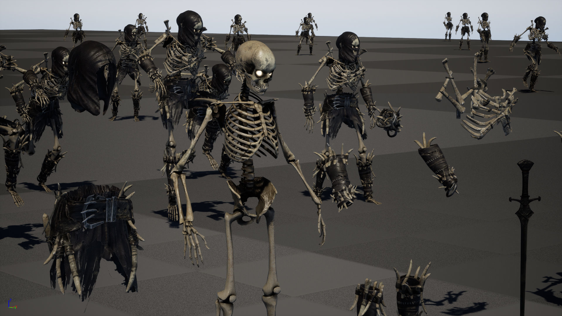 Skeleton5  Low-poly 3D model_29