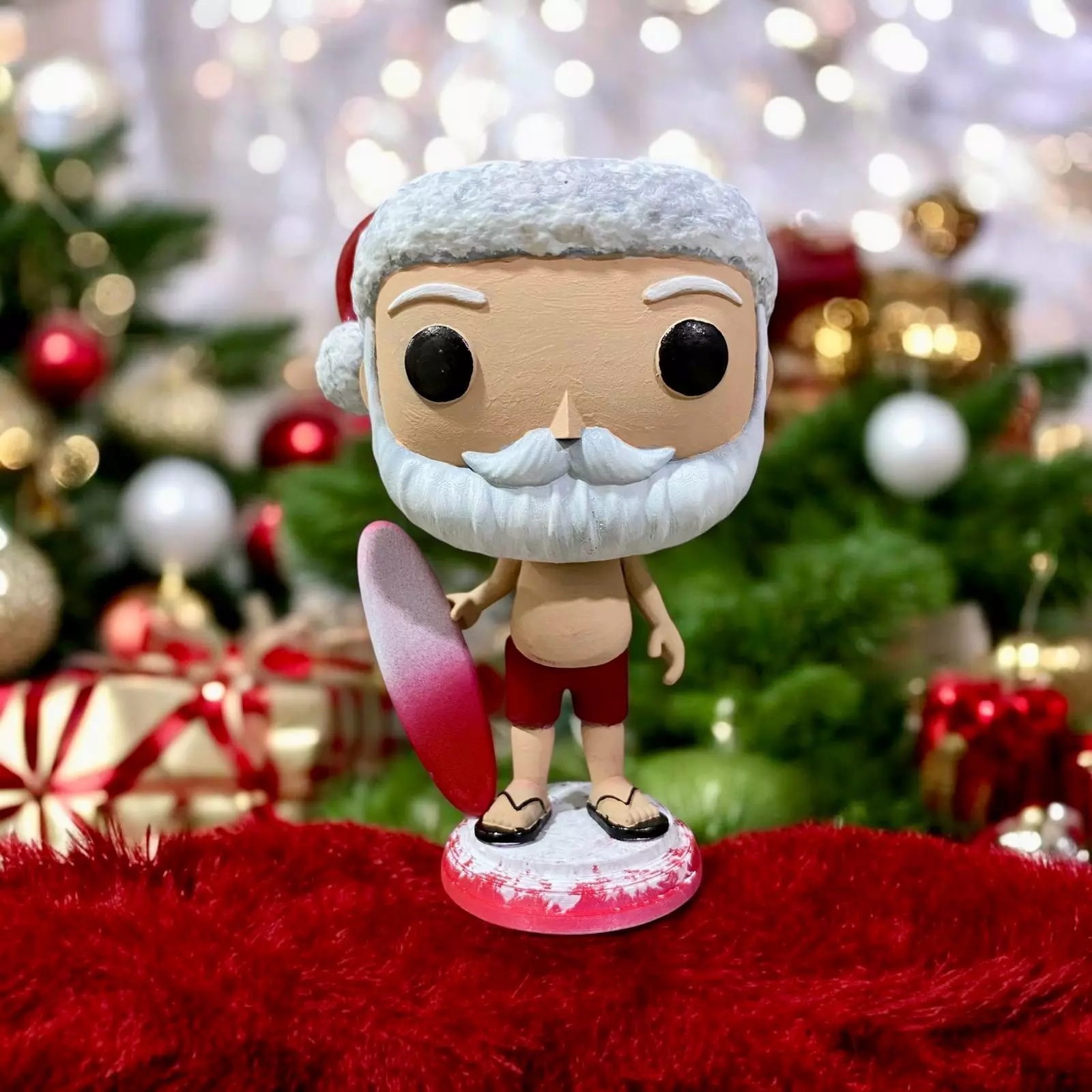  Funko pop santa claus surfer 3D print model_0