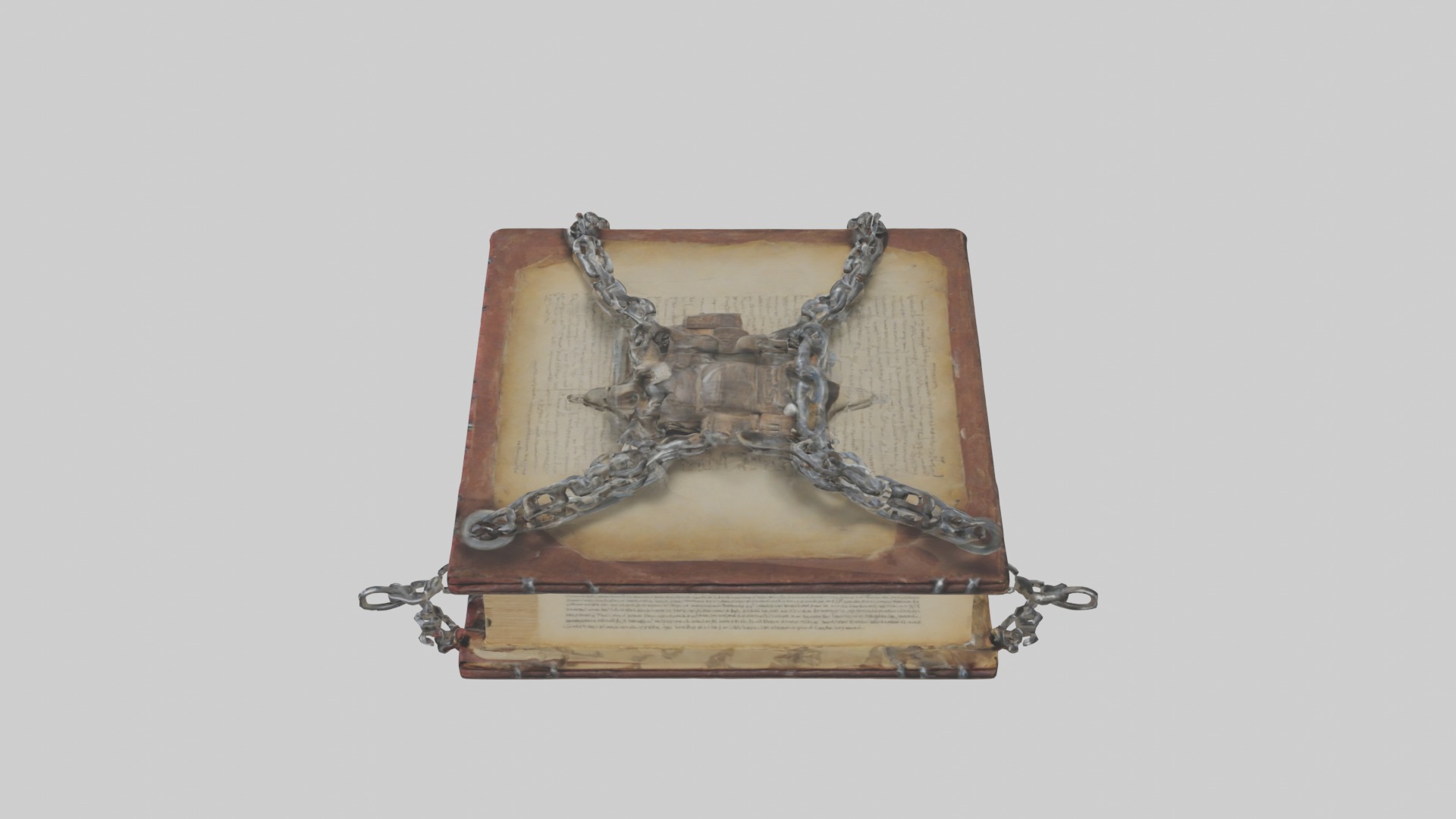 Chainedbook Model 1 Low-poly 3D model_11