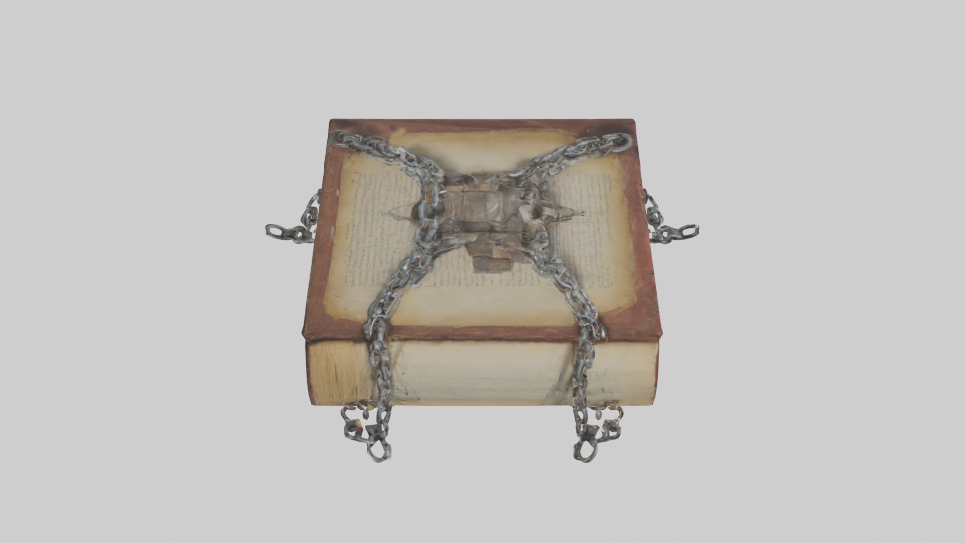 Chainedbook Model 1 Low-poly 3D model_12