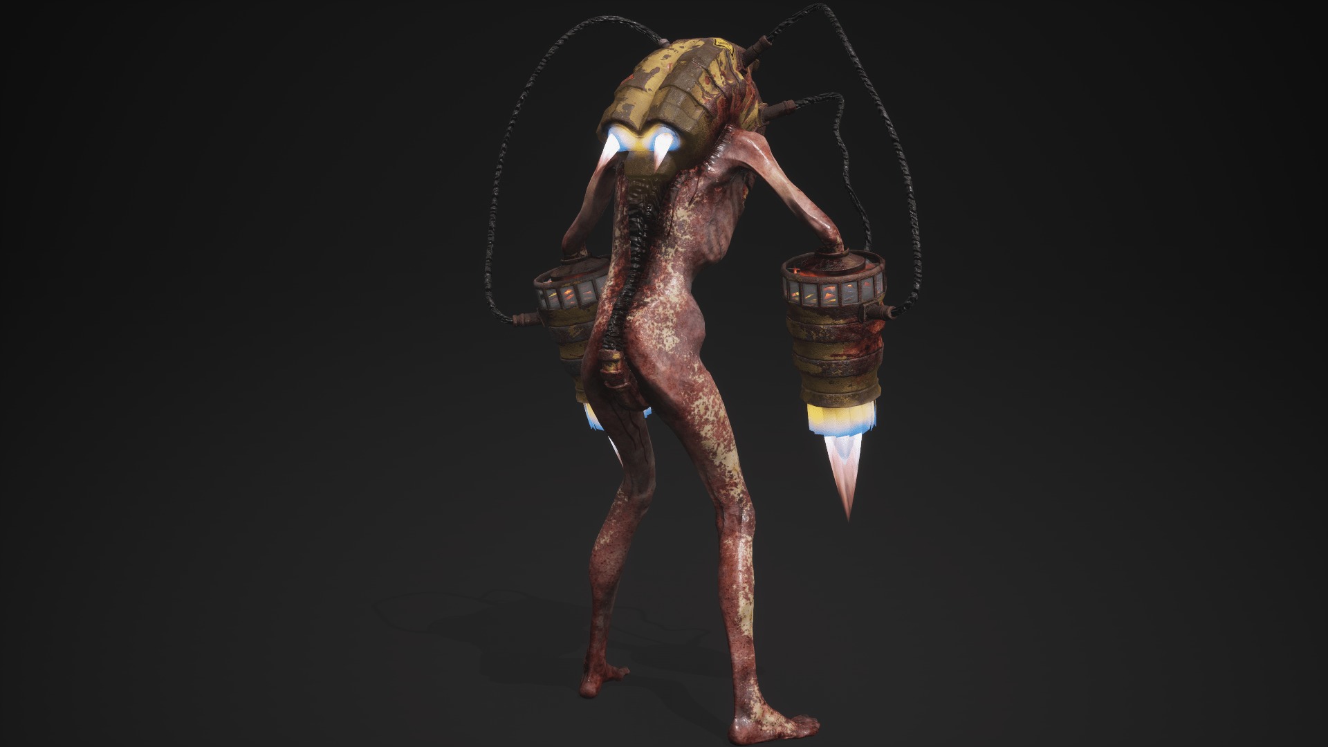 Sci-fi Cyber Victim 7 Low-poly 3D model_7