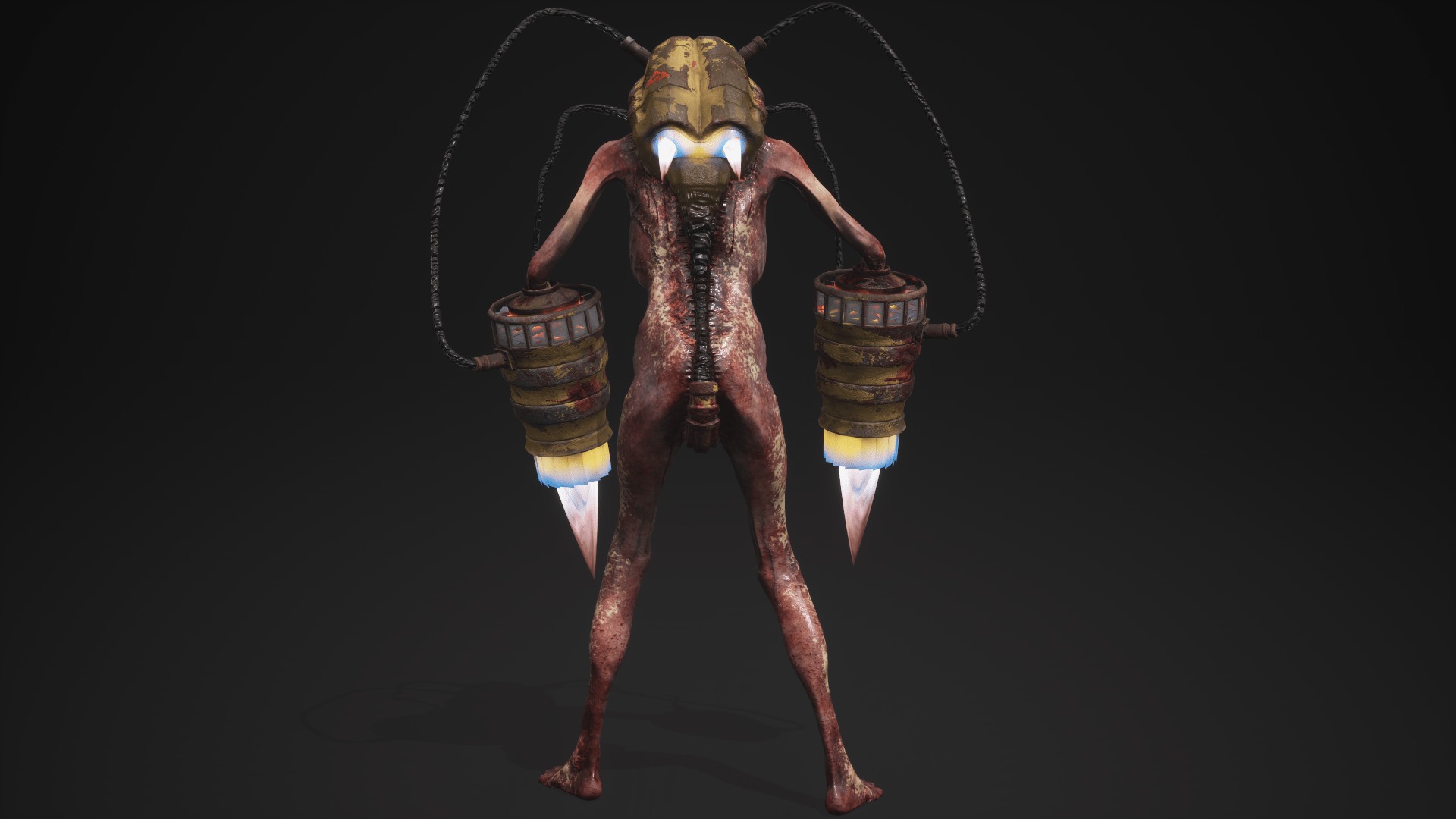 Sci-fi Cyber Victim 7 Low-poly 3D model_19