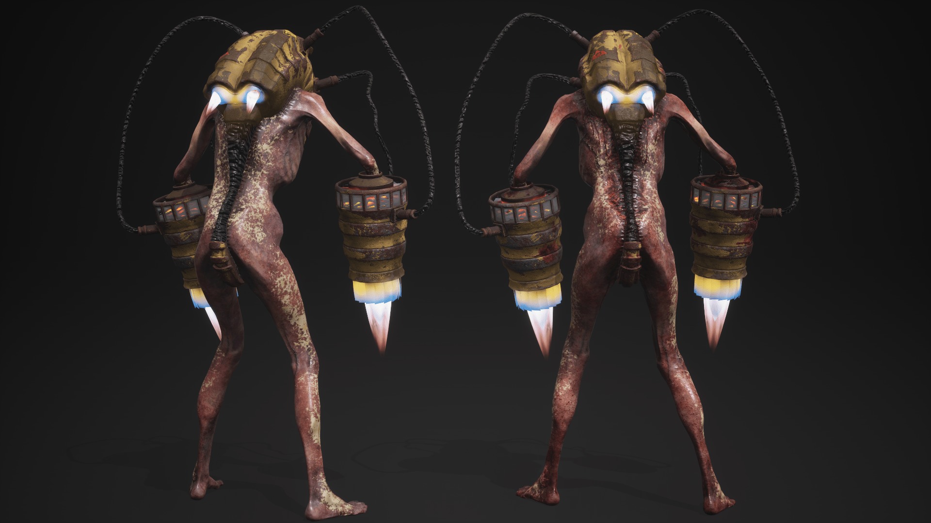 Sci-fi Cyber Victim 7 Low-poly 3D model_23