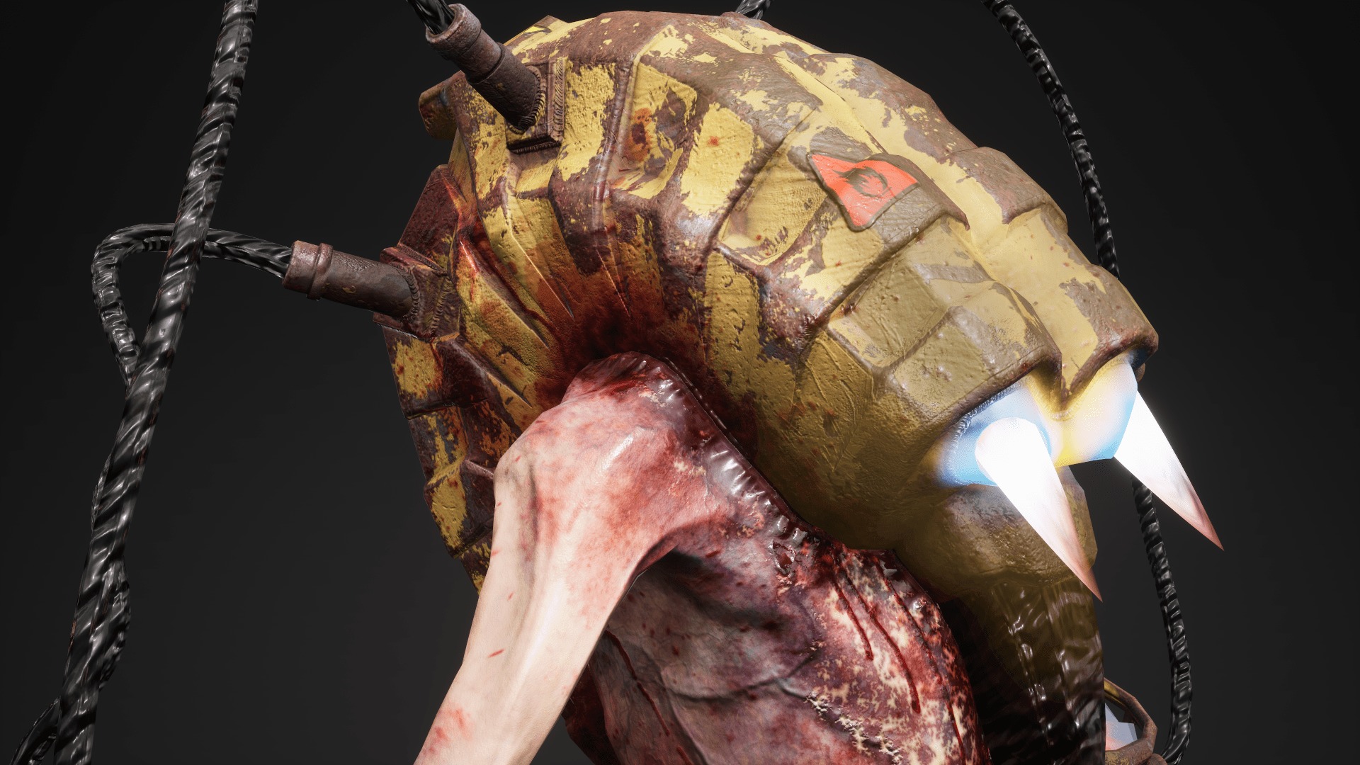 Sci-fi Cyber Victim 7 Low-poly 3D model_10