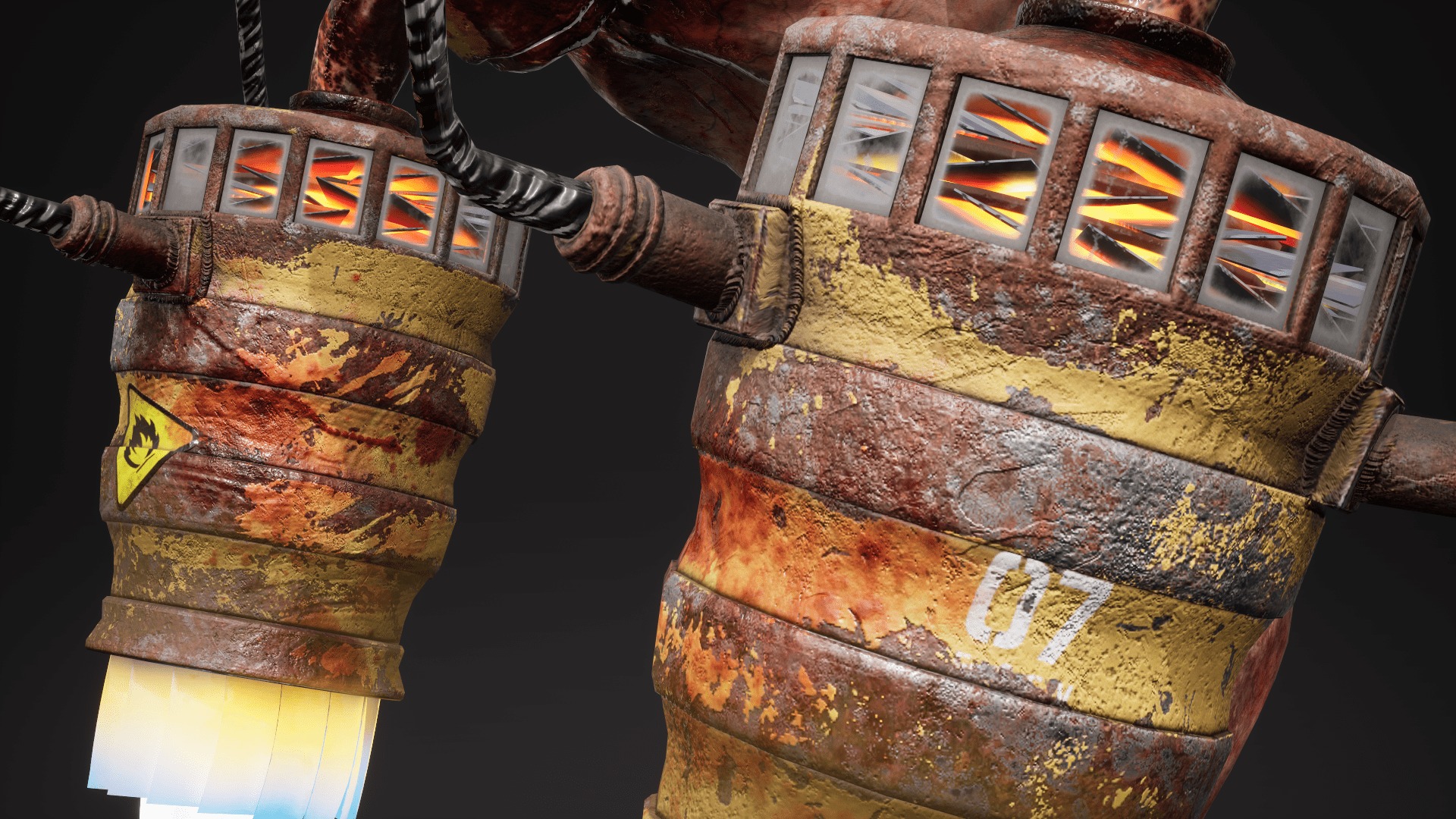 Sci-fi Cyber Victim 7 Low-poly 3D model_15